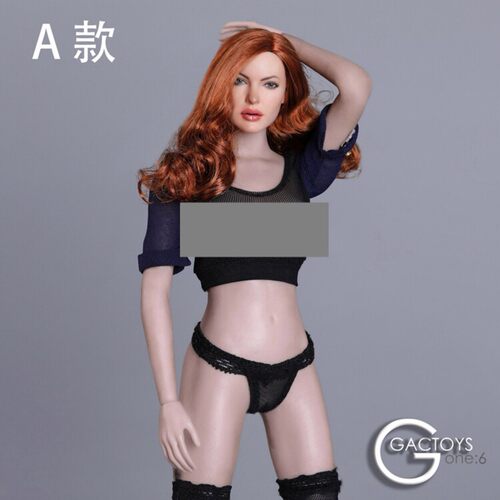 现货GACTOYS GC031 1/6兵人女头雕模型 欧美性感表情女头雕模型
