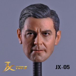 JXtoys-05 1/6兵人头雕 乔治克鲁尼 大帅哥 乔治 地心引力 现货