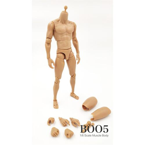 1 /6兵人肌肉素体模型男 BODY B005宽肩适合1：6男兵人头雕 现货