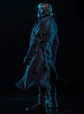 1/12 SHF 男 6寸动人偶方大头蚂蚁素体双排扣四色中长款风衣包邮