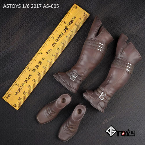 ASTOYS 1/6 AS005 刺客信条长筒靴鞋子非HT魂作303古代罗马十字军