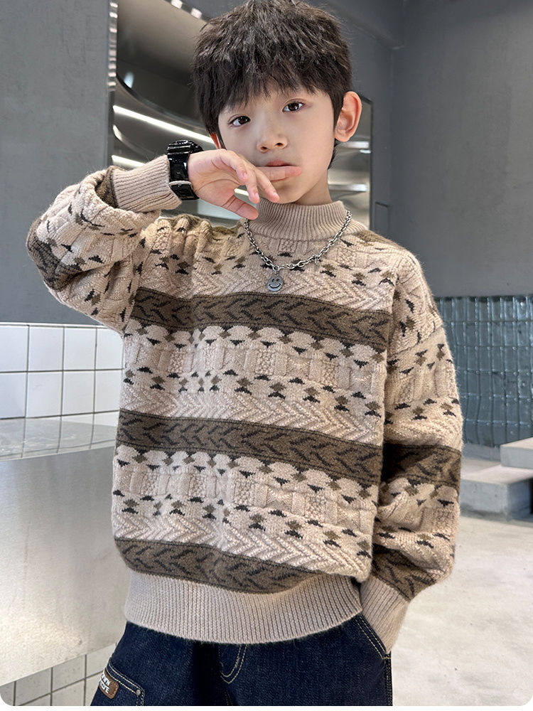 男童2025新款秋冬半高领毛衣中大童冬款针织衫儿童保暖打底线衫潮,童装/婴儿装/亲子装,毛衣/针织衫,淘宝优惠券,粉丝福利购,淘宝优惠卷