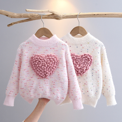韩版秋冬款女童针织毛衣