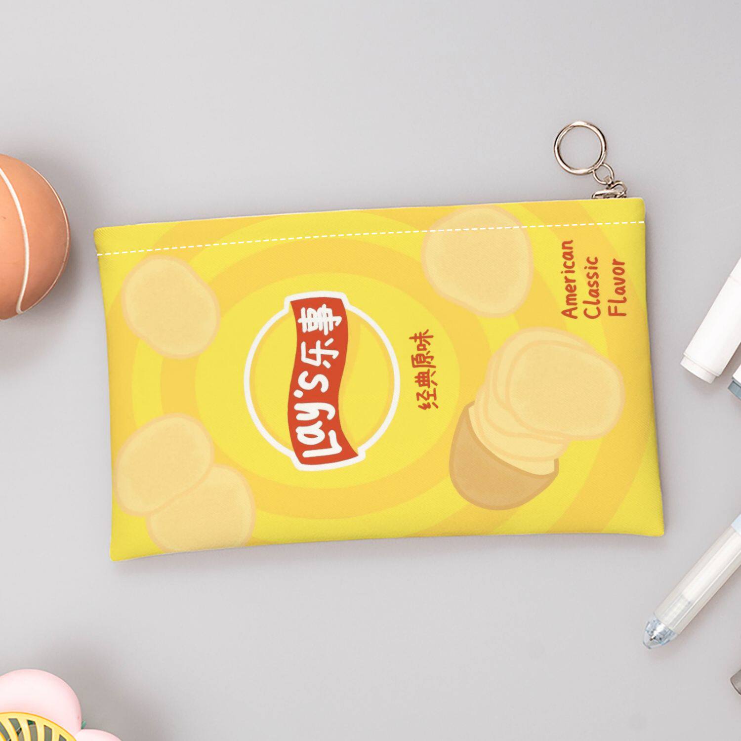 新款高颜值乐事薯片系列乒乓球拍袋高清印花运动便携大容量