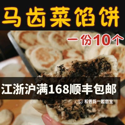 苏北特产马齿菜豆角个装馅饼