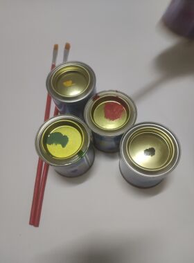 红黑绿色清明节扫墓红绿黑白黄蓝色小罐油漆碑文补涂色小瓶油漆毛