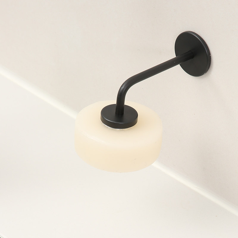 极简洗手台香皂置物架 免打孔壁挂式沥水磁吸肥皂收纳 黑色银色