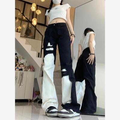 烟管高街黑白拼接不规则破