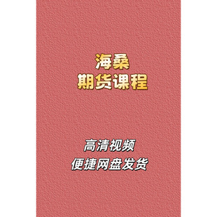 海桑期货高清视频课程资源N型波段交易系统培训基础核心高级全套