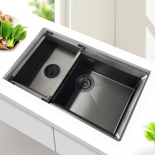 爱西迪6845NX内斜试SUS304不锈钢水槽厨房手工洗菜盆大单槽