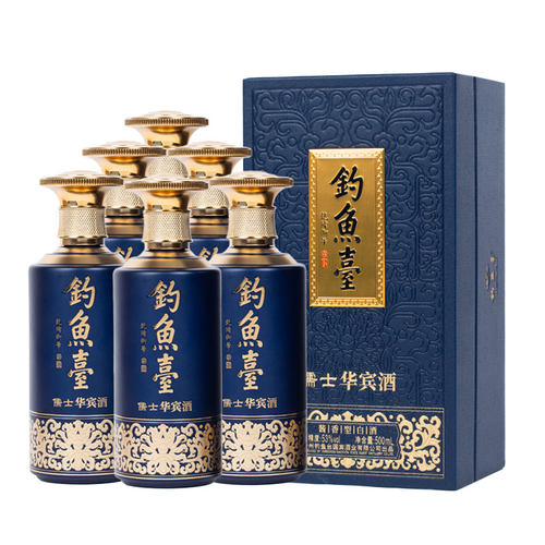 钓鱼台53度500ml*6瓶儒士华宾酒