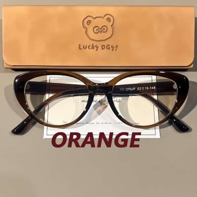 猫眼复古显脸小防蓝光近视眼镜架