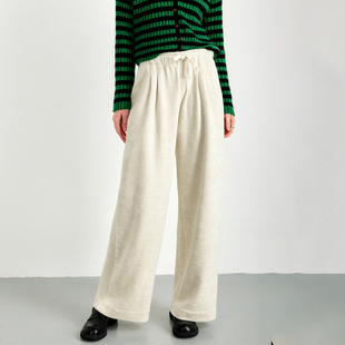 INS风泰迪毛休闲卫裤 CLMX随性轮廓 百搭单品 圈不可分割 时尚