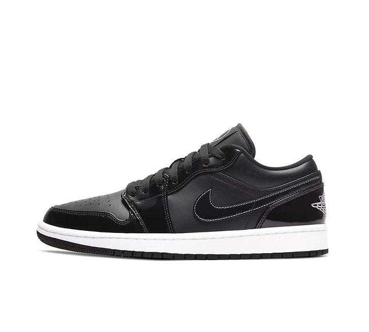 air jordan 1 low aj1 黑白色漆皮 全明星 低帮篮球鞋dd1650-001
