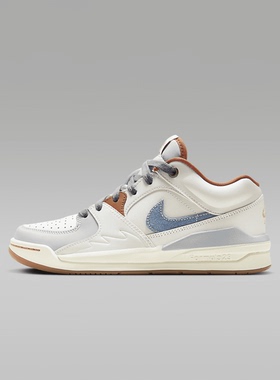 耐克男女鞋Jordan Stadium90白蓝色牛仔低帮耐磨篮球鞋FZ5696-041