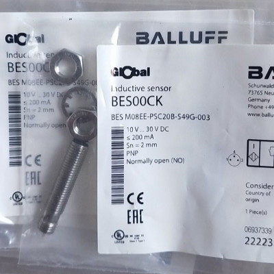 原装BALLUFF巴鲁夫传感器BES M08EE-PSC20B-S49G-003  BES00CK