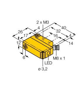 现货原装Turck 图尔克 BI5U-Q12-AN6X2-V1131-电感式接近开关