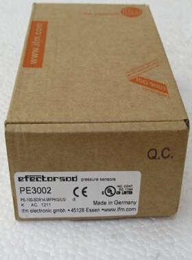 原装正品全新德国易福门IFM压力传感器 PE3002 现货