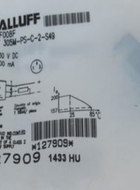 原装BALLUFF巴鲁夫传感器BMF 305M-PS-C-2-S49 BMF008F接近开关