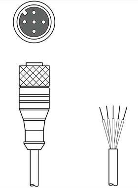 劳易测线缆KD U-M12-5A-P1-050,KD U-M12-5A-V1-050,020,030,100