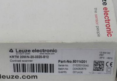 现货原装劳易测LEUZE色标传感器KRTM 20M/N-20-3320-S12 50114201