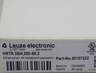 原装劳易测Leuze传感器 HRTR 3B/4,200-S8.3 50107232