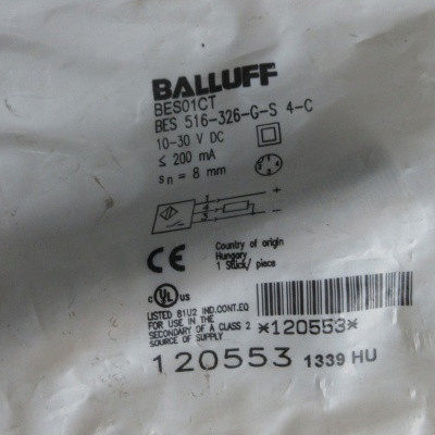 原装BALLUFF巴鲁夫传感器BES01CT BES 516-326-G-S4-C接近开关
