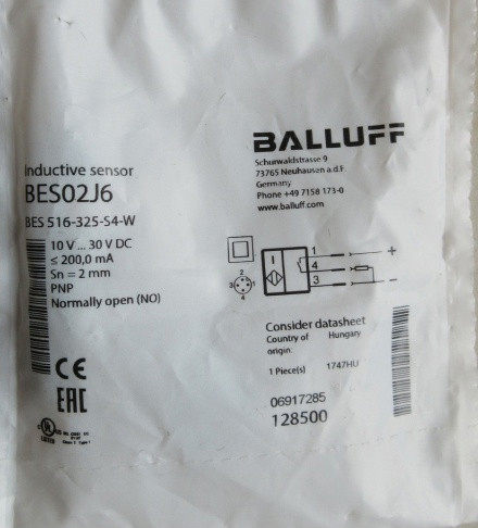 原装BALLUFF巴鲁夫传感器BES02J6 BES 516-325-S4-W接近开关