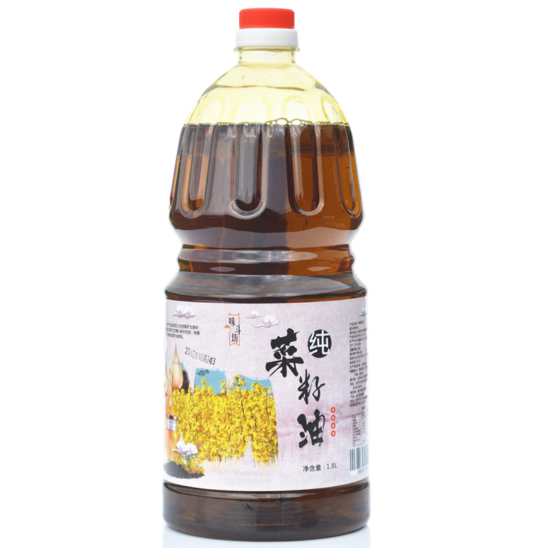 四川菜籽油农家自榨非转基因纯正食用油5家用油1.8L自贡特产包邮