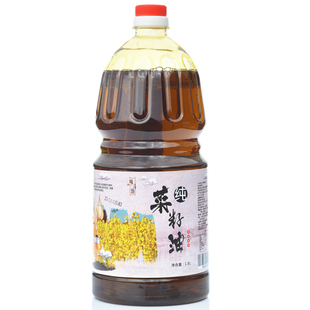 包邮 四川菜籽油农家自榨非转基因纯正食用油5家用油1.8L自贡特产