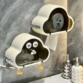 云朵纸巾盒壁挂式 卫生间卷纸盒置物架免打孔高颜值创意厕所抽纸盒