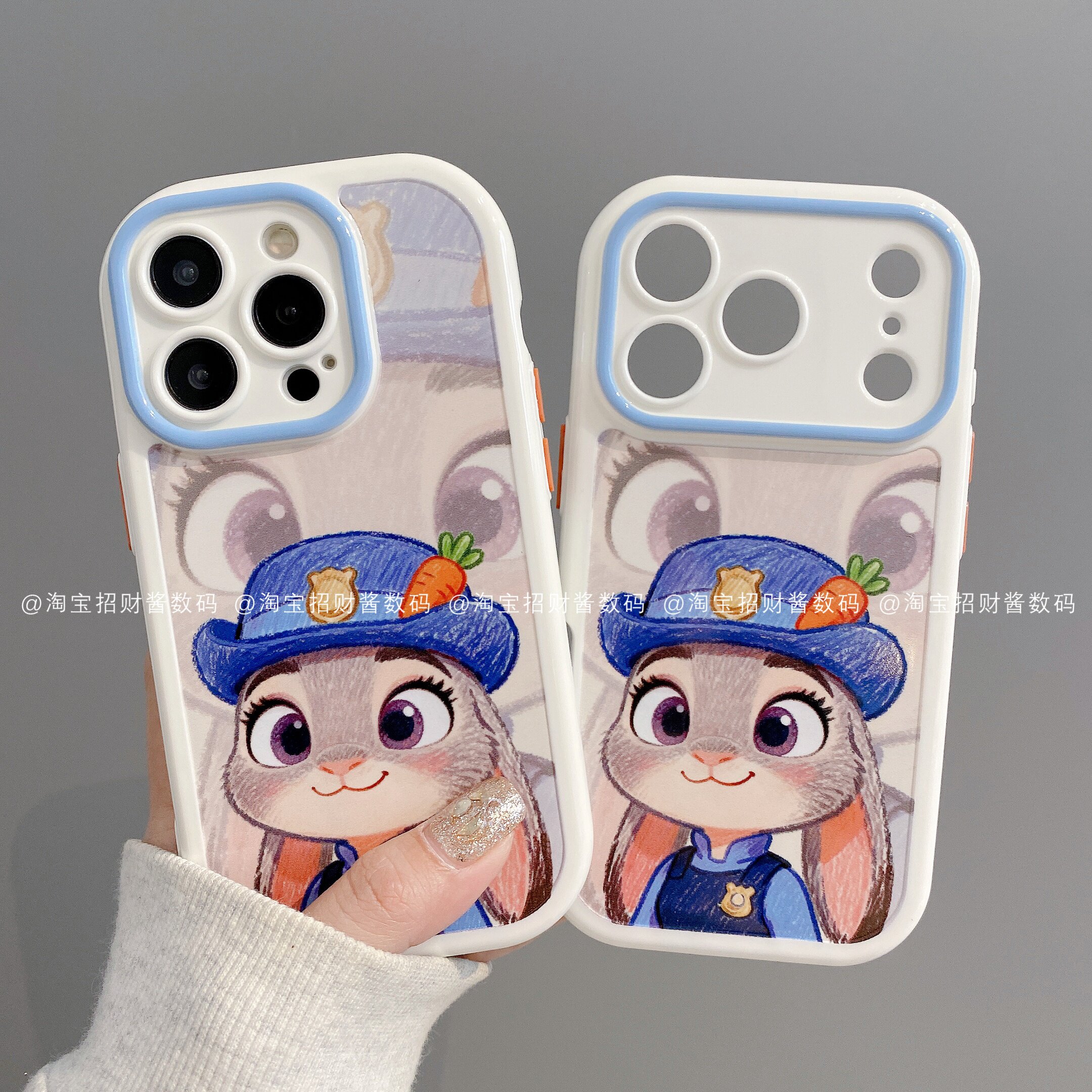 警兔朱迪潮创意奶油壳适用iphone17pro手机壳苹果16pro/15/14/13/12保护套华为mate80pro/70荣耀vivo小米oppo