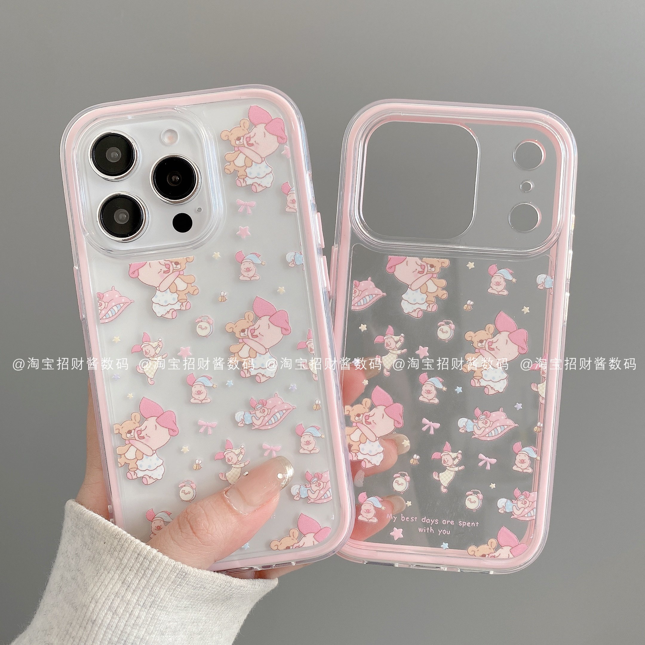 小猪皮杰潮三合一炫彩适用iph手机保护套/壳