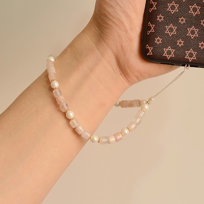 清风雅若手机链樱花玛瑙