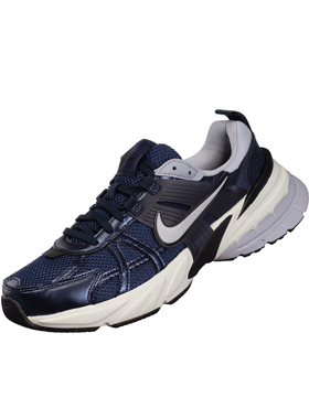 NIKE V2K RUN 复古潮流舒适百搭低帮跑步鞋男款黑曜石 HJ4497-400