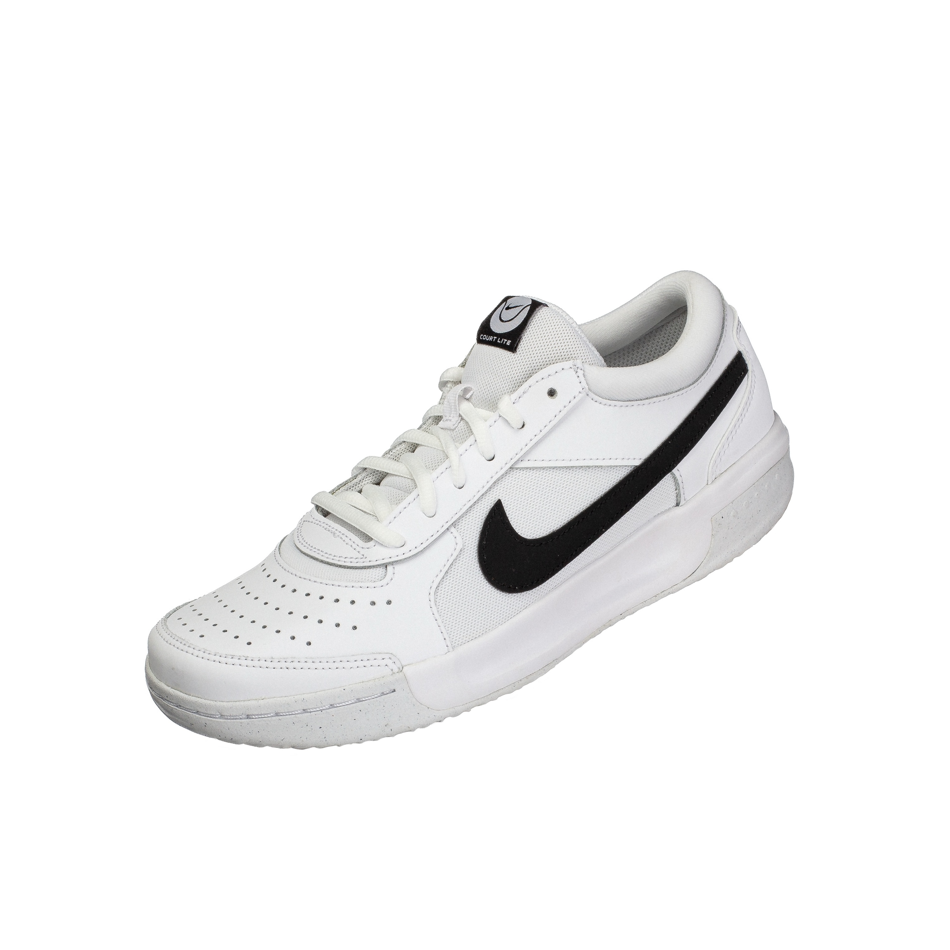 NIKE ZOOM COURT LITE 3 低帮休闲运动网球鞋男款白黑 DV3258-101