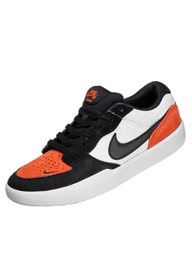 NIKE SB FORCE 58 舒适低帮滑板鞋男款黑橙 DV5477-100