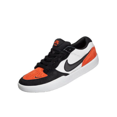 NIKE SB FORCE 58 舒适低帮滑板鞋男款黑橙 DV5477-100