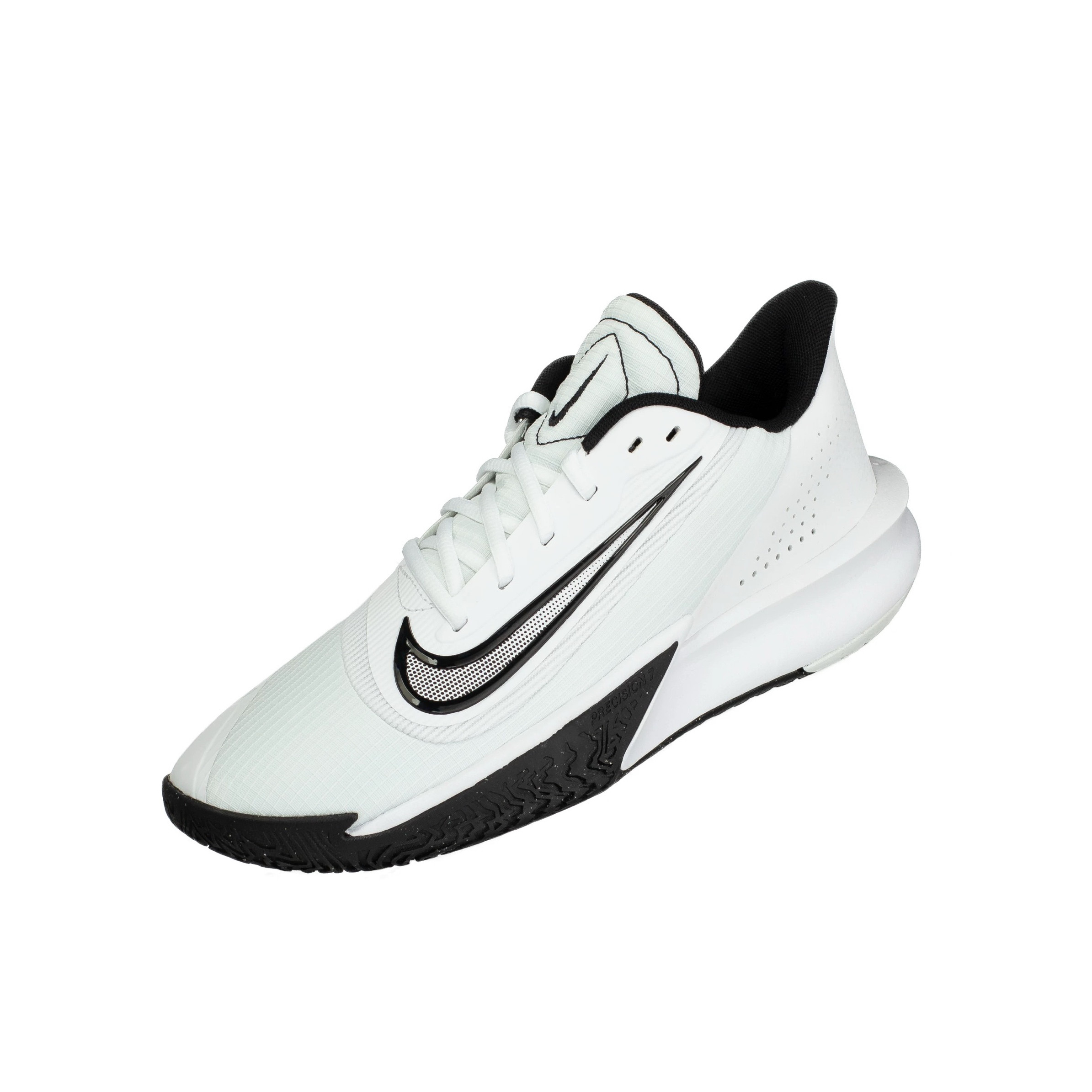 NIKE PRECISION 7 舒适时尚耐磨低帮篮球鞋白黑FN4322-101