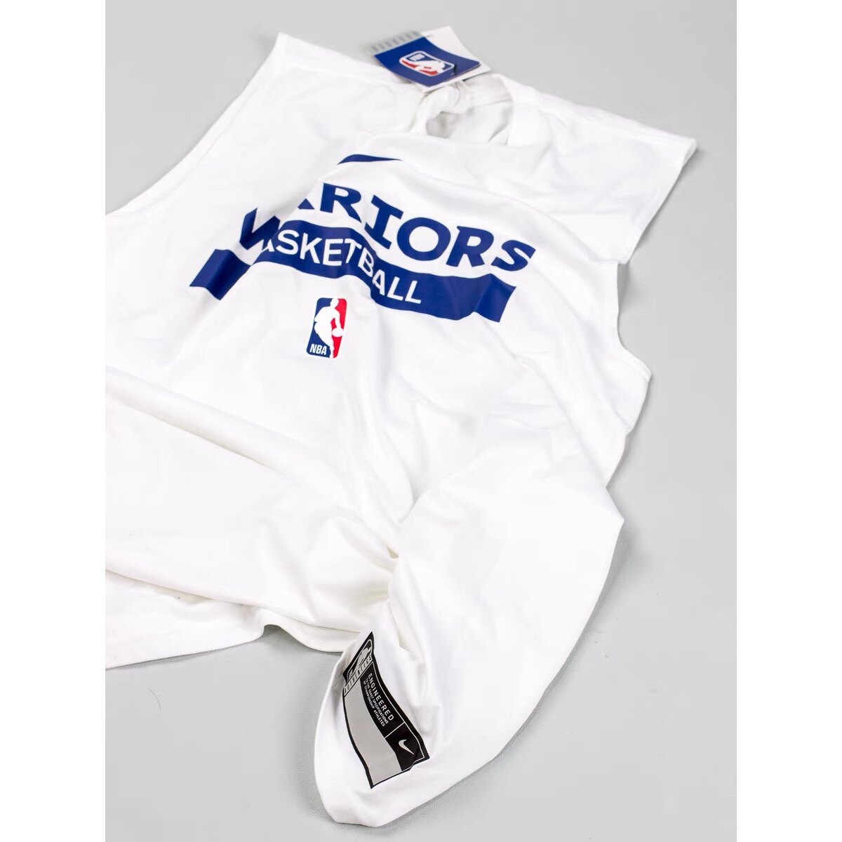 Nike 金州勇士队 库里训练服 舒适Logo印花无袖T恤 DR6765-100图片