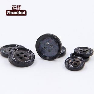 高档树脂花纹扣男女羊绒毛呢大衣纽扣风衣毛衣钮扣树脂圆形大扣子