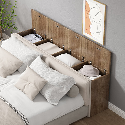 实木飘窗柜床头柜夹缝储物柜窄柜