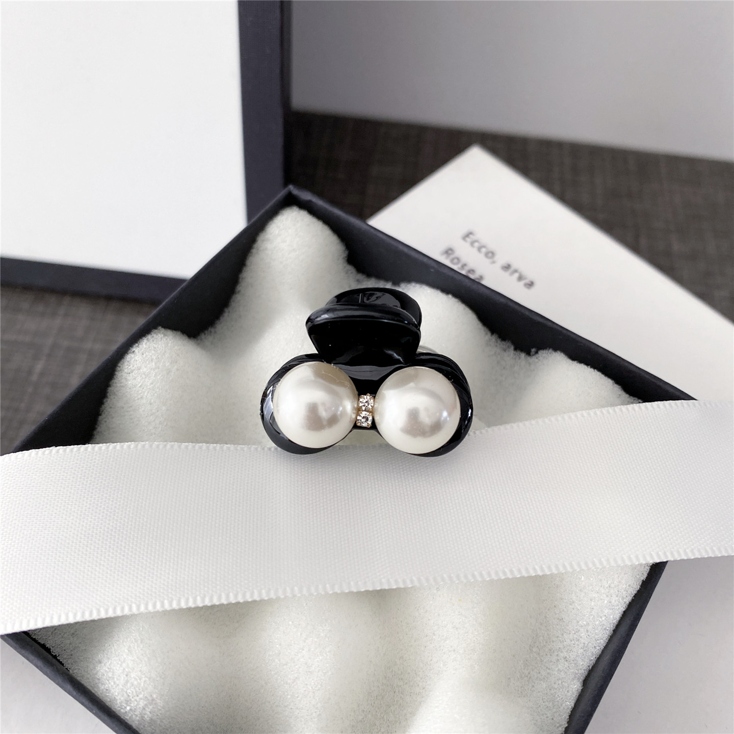 韩国进口不脱皮珍珠小抓夹边夹女