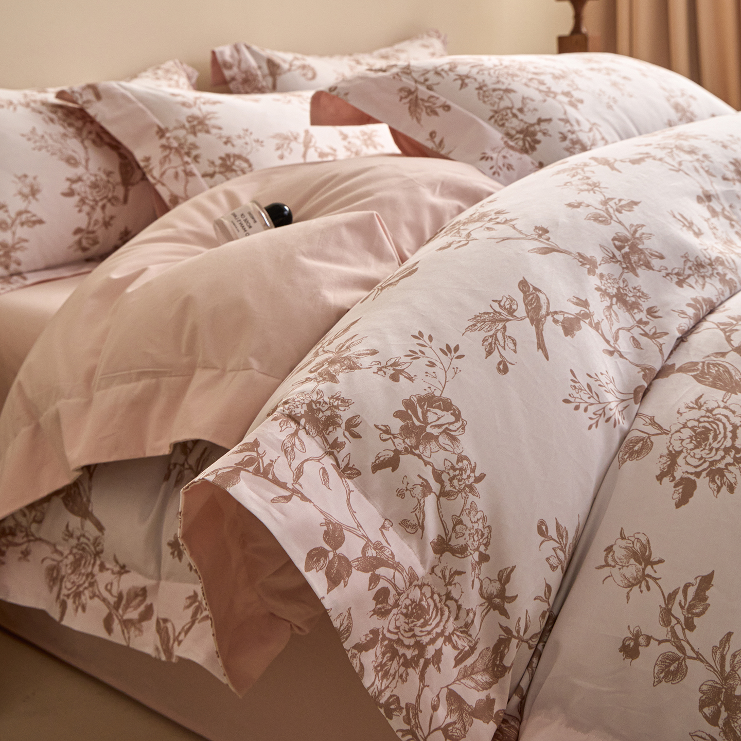 不掉毛不起球高端全棉磨毛四件套