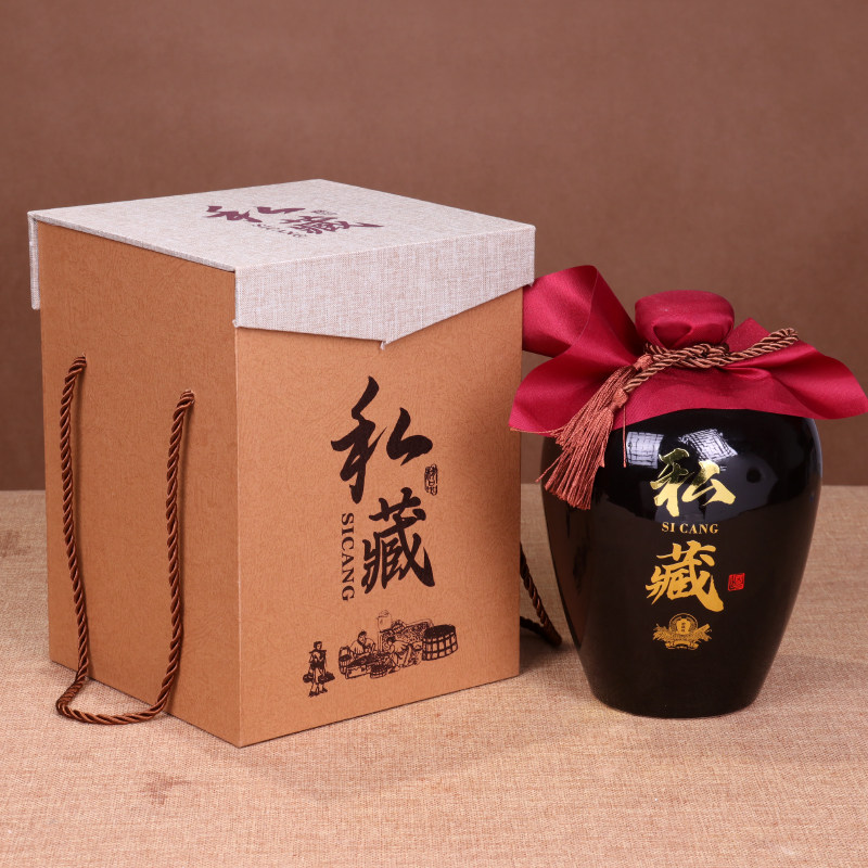 1斤2斤3斤5斤私藏酒盒定制包装高温陶瓷酒坛子自酿酒罐子高档礼盒
