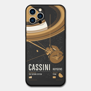Cassini卡西尼号太空探测器手机壳适用iPhone16ProMax宇宙小米15NASA防摔荣耀200新小众红米K70学生iqooNEO9