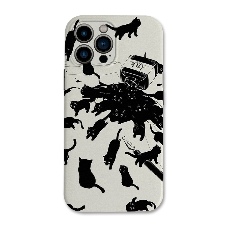 猫是液体动物手机壳苹果14小米13