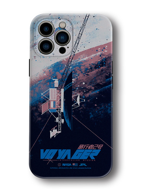 蓝色旅行者2号NASA小米14手机壳适用苹果15ProMax宇宙太空学生IQOONEO9液态硅胶防摔红米NOTE13原创设计RENO1