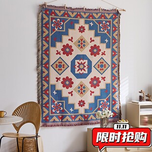 中东民族风流苏布艺挂画节日墙面装饰挂布背景布棉纱线毯地毯DA43