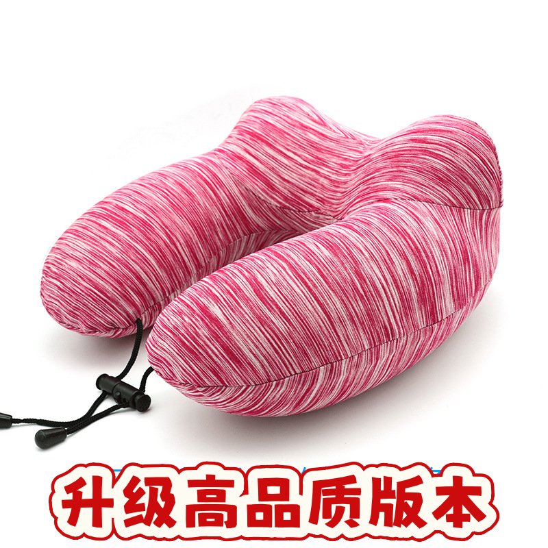 充气枕头u型枕吹气旅行枕坐车护颈枕飞机脖子U形枕头公司定制SS20